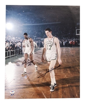 Bill Russell & John Havlicek Dual Signed Boston Celtics 16x20 Photo